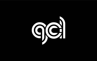 QCL Yaratıcı Eşsiz Modern Harf Logosu Tasarımı. Benzersiz bir harf dizaynına sahip stilize logo, soyut minimalist estetik ve modern cazibe sunar.