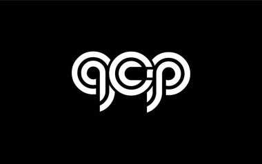 QCP Yaratıcı Eşsiz Modern Harf Logosu Tasarımı. Benzersiz bir harf dizaynına sahip stilize logo, soyut minimalist estetik ve modern cazibe sunar.