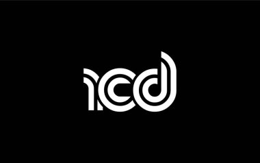 RCD Yaratıcı Eşsiz Modern Harf Logosu Tasarımı. Benzersiz bir harf dizaynına sahip stilize logo, soyut minimalist estetik ve modern cazibe sunar.