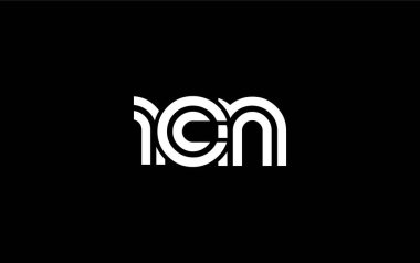 RCN Yaratıcı Eşsiz Modern Harf Logosu Tasarımı. Benzersiz bir harf dizaynına sahip stilize logo, soyut minimalist estetik ve modern cazibe sunar.