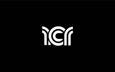 RCR Yaratıcı Eşsiz Modern Harf Logosu Tasarımı. Benzersiz bir harf dizaynına sahip stilize logo, soyut minimalist estetik ve modern cazibe sunar.
