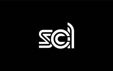 SCL Yaratıcı Eşsiz Modern Harf Logosu Tasarımı. Benzersiz bir harf dizaynına sahip stilize logo, soyut minimalist estetik ve modern cazibe sunar.