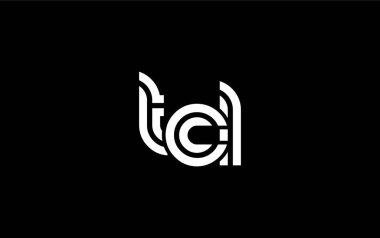 TCL Yaratıcı Eşsiz Modern Harf Logosu Tasarımı. Benzersiz bir harf dizaynına sahip stilize logo, soyut minimalist estetik ve modern cazibe sunar.
