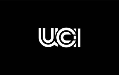 UCI Yaratıcı Eşsiz Modern Harf Logosu Tasarımı. Benzersiz bir harf dizaynına sahip stilize logo, soyut minimalist estetik ve modern cazibe sunar.