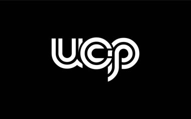 UCP Yaratıcı Eşsiz Modern Harf Logosu Tasarımı. Benzersiz bir harf dizaynına sahip stilize logo, soyut minimalist estetik ve modern cazibe sunar.