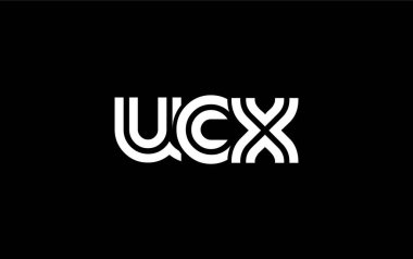 UCX Yaratıcı Eşsiz Modern Harf Logosu Tasarımı. Benzersiz bir harf dizaynına sahip stilize logo, soyut minimalist estetik ve modern cazibe sunar.