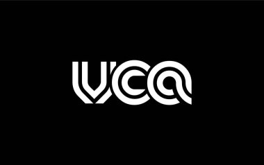 VCA Yaratıcı Eşsiz Modern Harf Logosu Tasarımı. Benzersiz bir harf dizaynına sahip stilize logo, soyut minimalist estetik ve modern cazibe sunar.