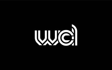 WCL Yaratıcı Eşsiz Modern Harf Logosu Tasarımı. Benzersiz bir harf dizaynına sahip stilize logo, soyut minimalist estetik ve modern cazibe sunar.