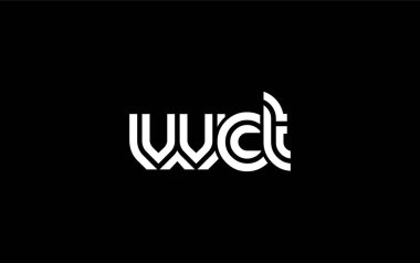 WCT Yaratıcı Eşsiz Modern Harf Logosu Tasarımı. Benzersiz bir harf dizaynına sahip stilize logo, soyut minimalist estetik ve modern cazibe sunar.