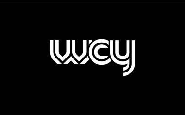 WCY Yaratıcı Eşsiz Modern Harf Logosu Tasarımı. Benzersiz bir harf dizaynına sahip stilize logo, soyut minimalist estetik ve modern cazibe sunar.