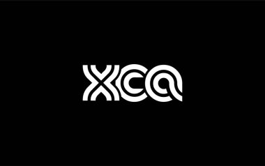 XCA Yaratıcı Eşsiz Modern Harf Logosu Tasarımı. Benzersiz bir harf dizaynına sahip stilize logo, soyut minimalist estetik ve modern cazibe sunar.