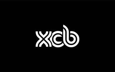 XCB Yaratıcı Eşsiz Modern Harf Logosu Tasarımı. Benzersiz bir harf dizaynına sahip stilize logo, soyut minimalist estetik ve modern cazibe sunar.