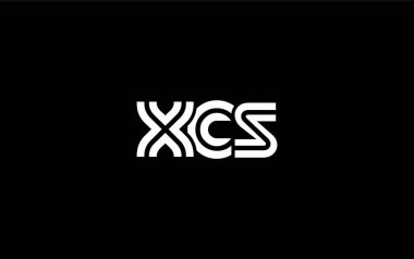 XCS Yaratıcı Eşsiz Modern Harf Logosu Tasarımı. Benzersiz bir harf dizaynına sahip stilize logo, soyut minimalist estetik ve modern cazibe sunar.