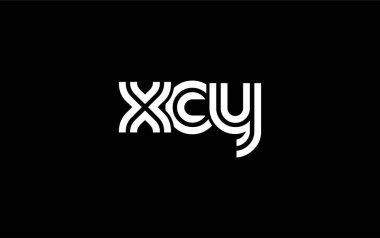 XCY Yaratıcı Eşsiz Modern Harf Logosu Tasarımı. Benzersiz bir harf dizaynına sahip stilize logo, soyut minimalist estetik ve modern cazibe sunar.