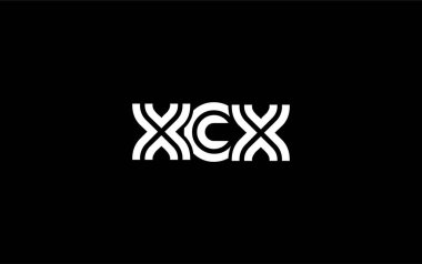 XCX Yaratıcı Eşsiz Modern Harf Logosu Tasarımı. Benzersiz bir harf dizaynına sahip stilize logo, soyut minimalist estetik ve modern cazibe sunar.