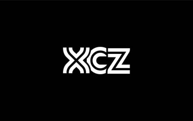 XCZ Yaratıcı Eşsiz Modern Harf Logosu Tasarımı. Benzersiz bir harf dizaynına sahip stilize logo, soyut minimalist estetik ve modern cazibe sunar.