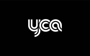 YCA Yaratıcı Eşsiz Modern Harf Logosu Tasarımı. Benzersiz bir harf dizaynına sahip stilize logo, soyut minimalist estetik ve modern cazibe sunar.