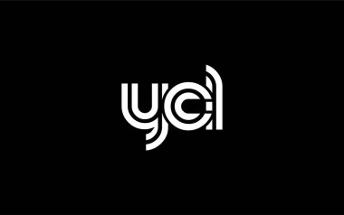 YCL Yaratıcı Eşsiz Modern Harf Logosu Tasarımı. Benzersiz bir harf dizaynına sahip stilize logo, soyut minimalist estetik ve modern cazibe sunar.