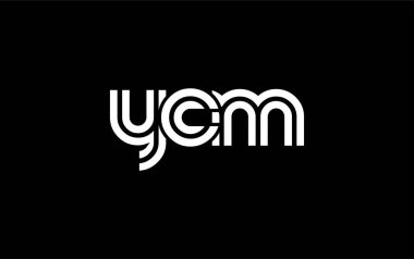YCM Yaratıcı Eşsiz Modern Harf Logosu Tasarımı. Benzersiz bir harf dizaynına sahip stilize logo, soyut minimalist estetik ve modern cazibe sunar.