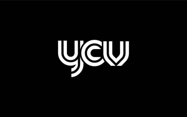 YCV Yaratıcı Eşsiz Modern Harf Logosu Tasarımı. Benzersiz bir harf dizaynına sahip stilize logo, soyut minimalist estetik ve modern cazibe sunar.