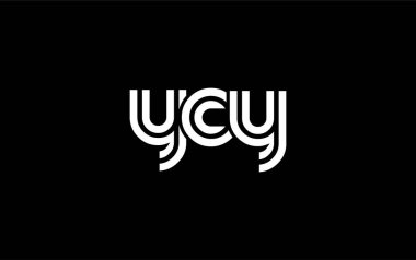 YCY Yaratıcı Eşsiz Modern Harf Logosu Tasarımı. Benzersiz bir harf dizaynına sahip stilize logo, soyut minimalist estetik ve modern cazibe sunar.