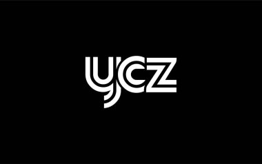 YCZ Yaratıcı Eşsiz Modern Harf Logosu Tasarımı. Benzersiz bir harf dizaynına sahip stilize logo, soyut minimalist estetik ve modern cazibe sunar.