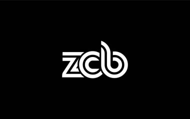 ZCB Yaratıcı Eşsiz Modern Harf Logosu Tasarımı. Benzersiz bir harf dizaynına sahip stilize logo, soyut minimalist estetik ve modern cazibe sunar.