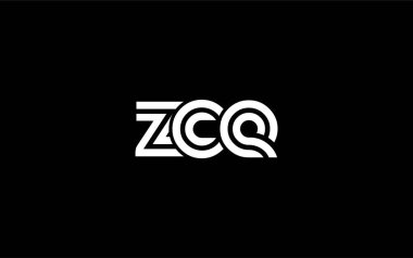 ZCE Yaratıcı Eşsiz Modern Harf Logosu Tasarımı. Benzersiz bir harf dizaynına sahip stilize logo, soyut minimalist estetik ve modern cazibe sunar.