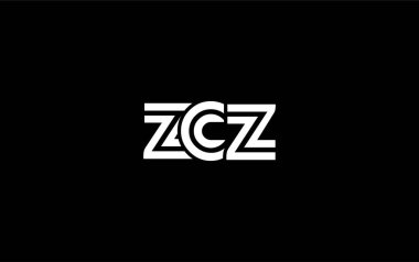 ZCZ Yaratıcı Eşsiz Modern Harf Logosu Tasarımı. Benzersiz bir harf dizaynına sahip stilize logo, soyut minimalist estetik ve modern cazibe sunar.