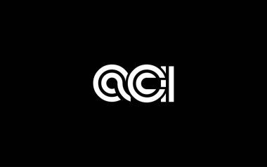 ACI Yaratıcı Eşsiz Modern Harf Logosu Tasarımı. Benzersiz bir harf dizaynına sahip stilize logo, soyut minimalist estetik ve modern cazibe sunar.
