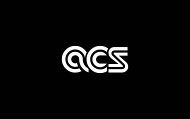 ACS Yaratıcı Eşsiz Modern Harf Logosu Tasarımı. Benzersiz bir harf dizaynına sahip stilize logo, soyut minimalist estetik ve modern cazibe sunar.