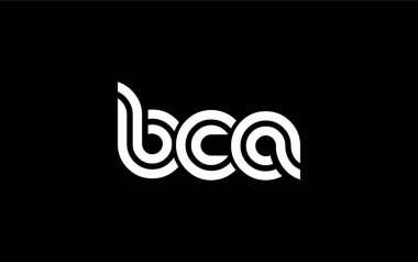 BCA Yaratıcı Eşsiz Modern Harf Logosu Tasarımı. Benzersiz bir harf dizaynına sahip stilize logo, soyut minimalist estetik ve modern cazibe sunar.