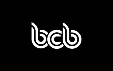 BCB Yaratıcı Eşsiz Modern Harf Logosu Tasarımı. Benzersiz bir harf dizaynına sahip stilize logo, soyut minimalist estetik ve modern cazibe sunar.
