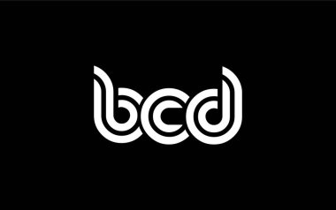 BCD Yaratıcı Eşsiz Modern Harf Logosu Tasarımı. Benzersiz bir harf dizaynına sahip stilize logo, soyut minimalist estetik ve modern cazibe sunar.