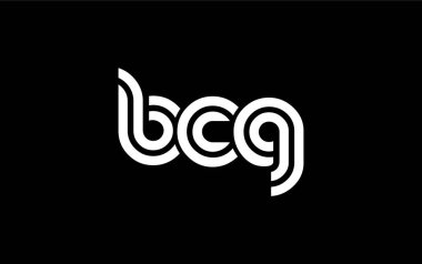 BCG Yaratıcı Eşsiz Modern Harf Logosu Tasarımı. Benzersiz bir harf dizaynına sahip stilize logo, soyut minimalist estetik ve modern cazibe sunar.
