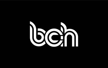 BCH Yaratıcı Eşsiz Modern Harf Logosu Tasarımı. Benzersiz bir harf dizaynına sahip stilize logo, soyut minimalist estetik ve modern cazibe sunar.
