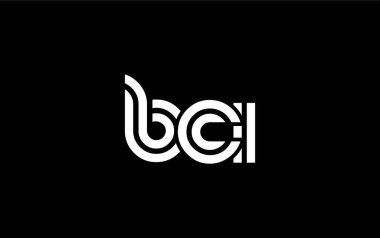 BCI Yaratıcı Eşsiz Modern Harf Logosu Tasarımı. Benzersiz bir harf dizaynına sahip stilize logo, soyut minimalist estetik ve modern cazibe sunar.