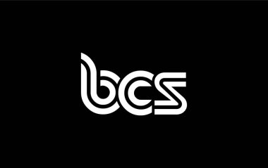 BCS Yaratıcı Eşsiz Modern Harf Logosu Tasarımı. Benzersiz bir harf dizaynına sahip stilize logo, soyut minimalist estetik ve modern cazibe sunar.
