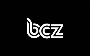 BCZ Yaratıcı Eşsiz Modern Harf Logosu Tasarımı. Benzersiz bir harf dizaynına sahip stilize logo, soyut minimalist estetik ve modern cazibe sunar.
