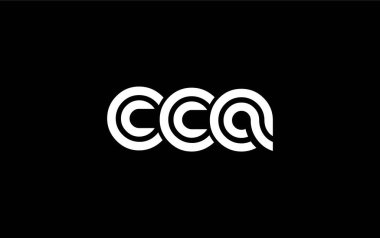 CCA Yaratıcı Eşsiz Modern Harf Logosu Tasarımı. Benzersiz bir harf dizaynına sahip stilize logo, soyut minimalist estetik ve modern cazibe sunar.