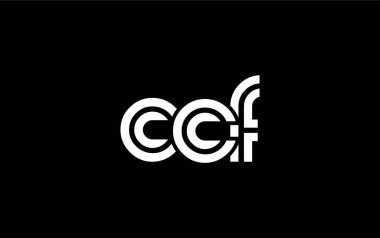 CCF Yaratıcı Eşsiz Modern Harf Logosu Tasarımı. Benzersiz bir harf dizaynına sahip stilize logo, soyut minimalist estetik ve modern cazibe sunar.