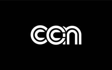 CCN Yaratıcı Eşsiz Modern Harf Logosu Tasarımı. Benzersiz bir harf dizaynına sahip stilize logo, soyut minimalist estetik ve modern cazibe sunar.