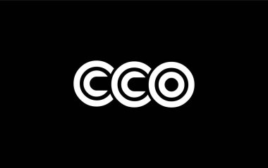 CCO Yaratıcı Eşsiz Modern Harf Logosu Tasarımı. Benzersiz bir harf dizaynına sahip stilize logo, soyut minimalist estetik ve modern cazibe sunar.