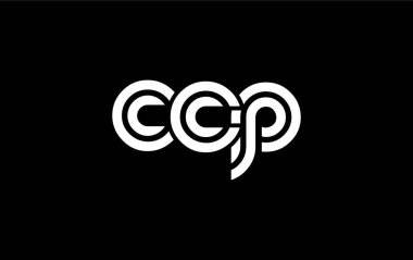 CCP Yaratıcı Eşsiz Modern Harf Logosu Tasarımı. Benzersiz bir harf dizaynına sahip stilize logo, soyut minimalist estetik ve modern cazibe sunar.
