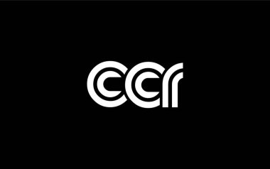 CCR Yaratıcı Eşsiz Modern Harf Logosu Tasarımı. Benzersiz bir harf dizaynına sahip stilize logo, soyut minimalist estetik ve modern cazibe sunar.