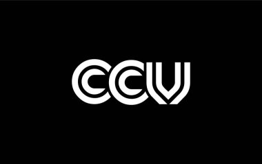 CCV Yaratıcı Eşsiz Modern Harf Logosu Tasarımı. Benzersiz bir harf dizaynına sahip stilize logo, soyut minimalist estetik ve modern cazibe sunar.