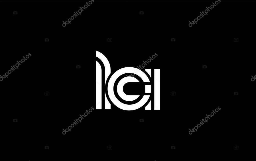 LCI Creative Unique Modern Letter Logo Design. Stylized logo featuring a unique letter design, presenting abstract minimalist aesthetics and modern appeal.
