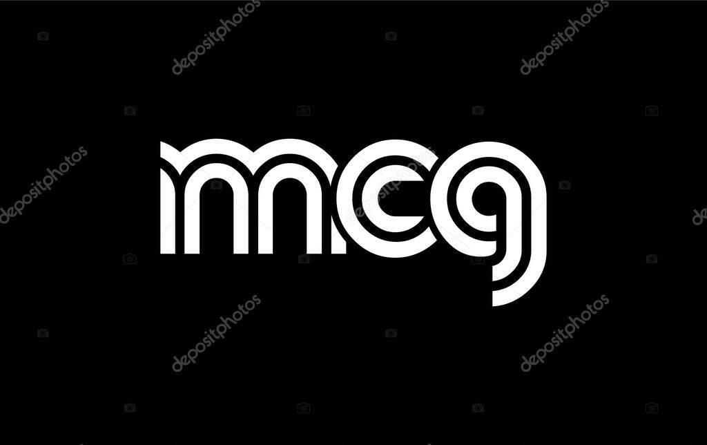 MCG Creative Unique Modern Letter Logo Design. Stylized logo featuring a unique letter design, presenting abstract minimalist aesthetics and modern appeal.