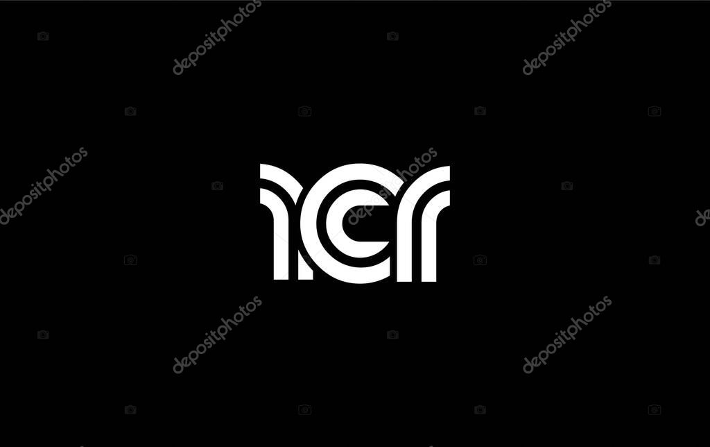 RCR Creative Unique Modern Letter Logo Design. Stylized logo featuring a unique letter design, presenting abstract minimalist aesthetics and modern appeal.