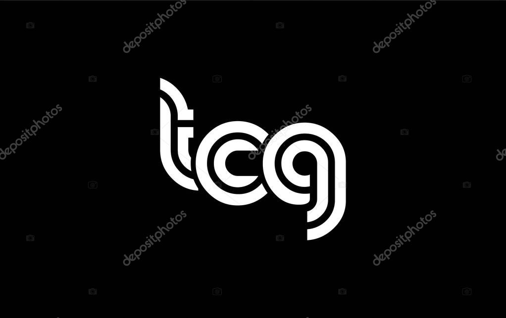 TCG Creative Unique Modern Letter Logo Design. Stylized logo featuring a unique letter design, presenting abstract minimalist aesthetics and modern appeal.